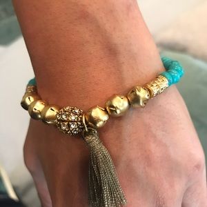 Silpada turquoise stretch bracelet